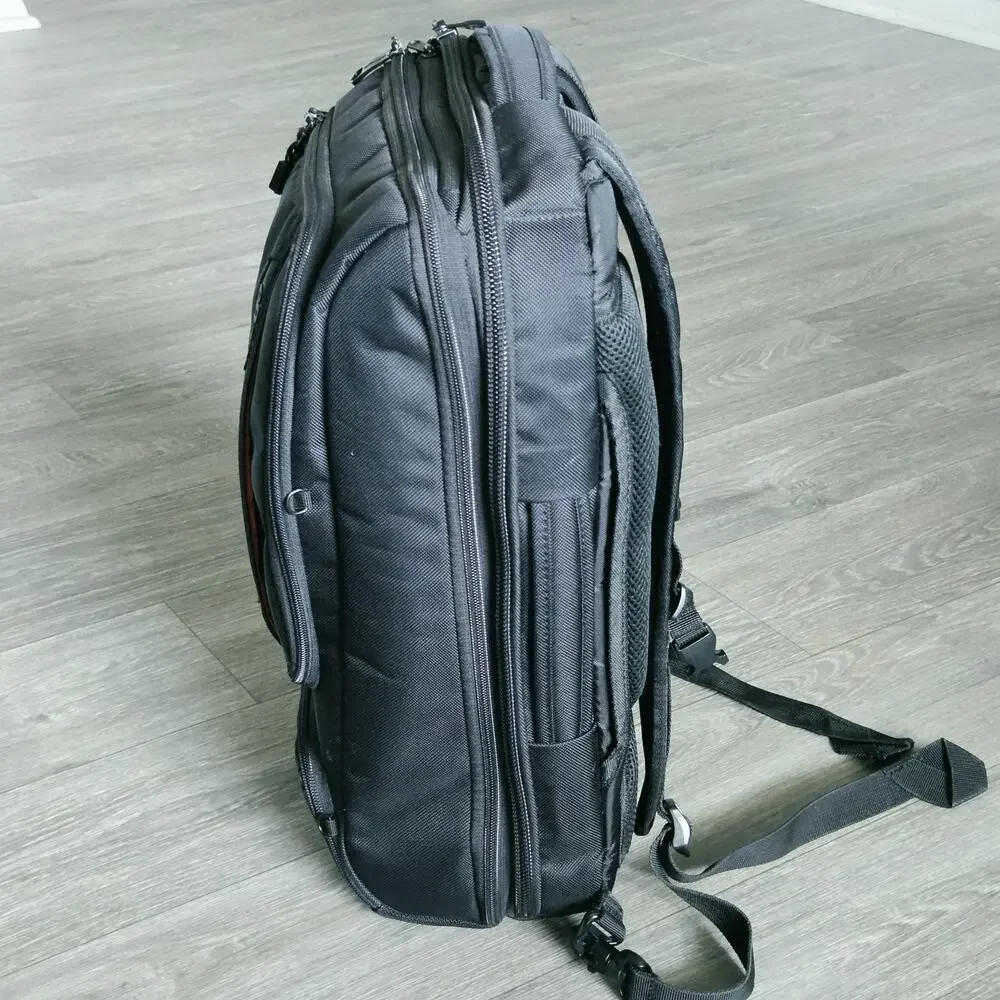 eBags EB2146-16 TLS Travel Professional Slim Laptop Backpack Black Orange *Read*